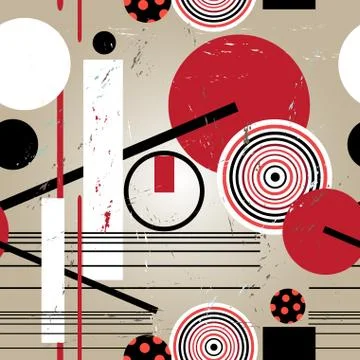 Abstract bright multicolored pattern of different geometric objects Stock Illustration