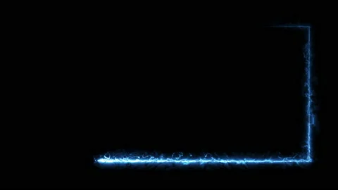 Abstract bright neon rectangular frame Stock Footage 124512645