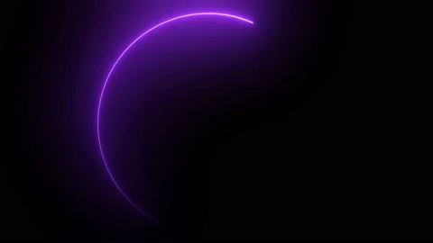 Abstract bright neon round frame. Laser technological background design. looped Stock Footage 120348515