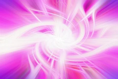 Abstract bright pink and white vortex background with dynamic swirling light Stock Illustration