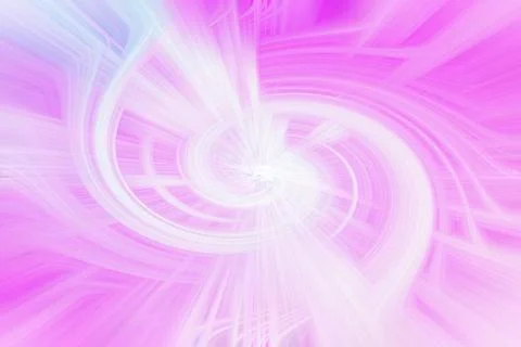 Abstract bright pink and white vortex background with swirling light motion Stock Illustration