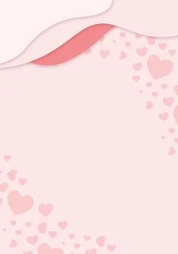 Abstract bright pink background with blurred hearts. Illustration with hear.. Stock Illustration