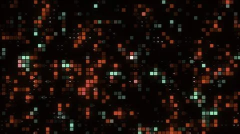Abstract bright pixelated mosaic pattern. Motion. Abstract background with Stock Illustration