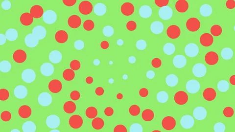 Abstract bright polka dot pattern with red and blue circles 스톡 일러스트