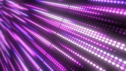 Abstract bright purple background pattern of flying lines of dots and glowi.. Stock Footage 253218861