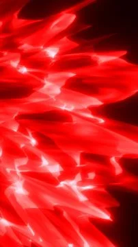 Abstract bright red fragmented light shapes creating intense sharp motion a.. Illustrazione stock