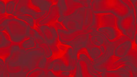 Abstract bright red liquid background patterns swirls wavy fluid glossy Stock Footage 335606366