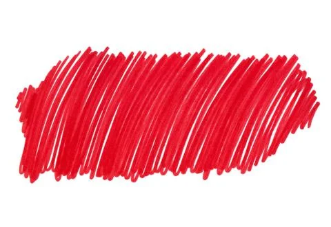 Abstract bright red touches texture on white Stock Illustration