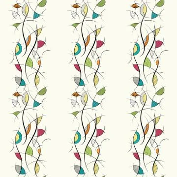 Abstract bright seamless pattern with black lines 스톡 일러스트