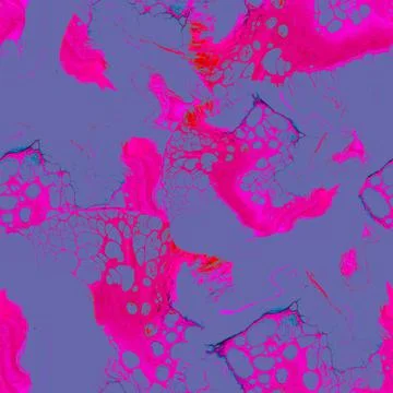 Abstract bright seamless pattern in technique Fluid art. Stock Illustration