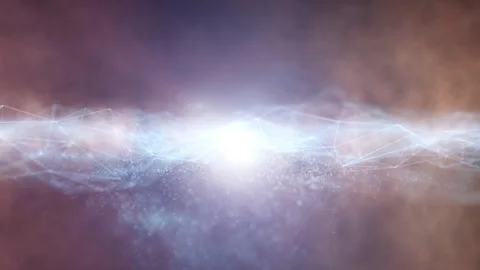 Abstract bright shiny blurred digital waves cyberspace backgrounds Stock Footage 337232688