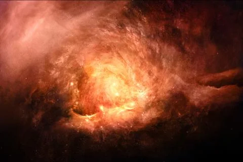 Abstract Bright Smooth Galaxy Texture As A Background Stock Illustration