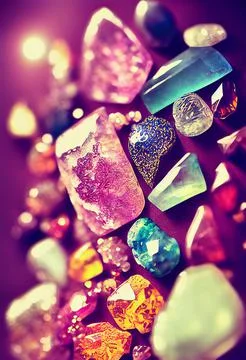 Abstract bright stones pattern Stock Illustration