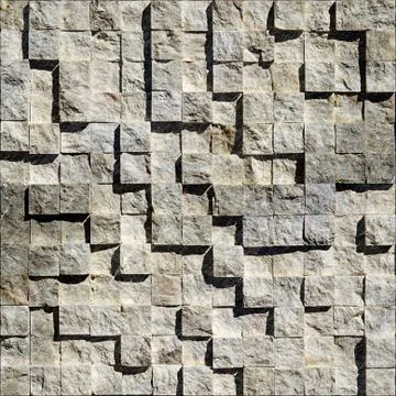 Abstract bright stony cubes stacked for seamless background Stock Illustration