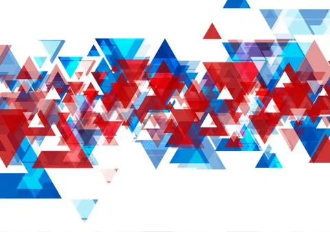 Abstract bright tech geometric low poly vector background Stock Illustration