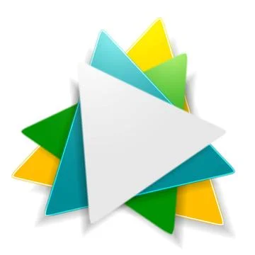 Abstract bright triangle logo design Abstract bright triangle logo design.... 스톡 사진