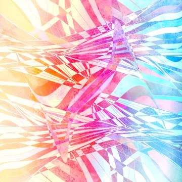 Abstract bright unusual pattern with wavy elements Stock Photos