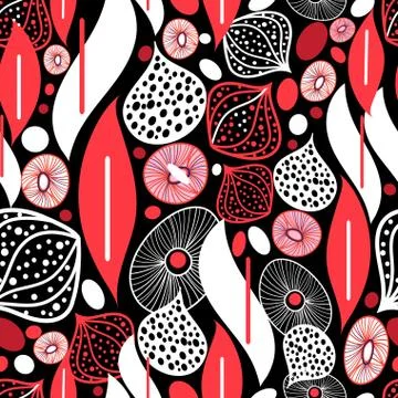 Abstract bright vector pattern with rhythmic elements Stock Illustration