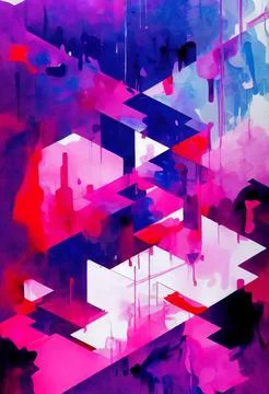 Abstract bright watercolor pattern Stock Illustration