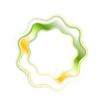 Abstract bright wavy logo ring Abstract bright wavy logo ring. Vector desi... Stock Photos