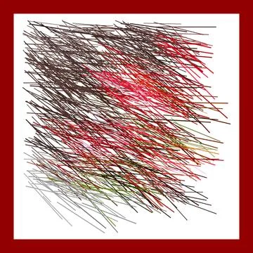 Abstract broad strokes red and black graphic grunge lines. Illustrazione stock