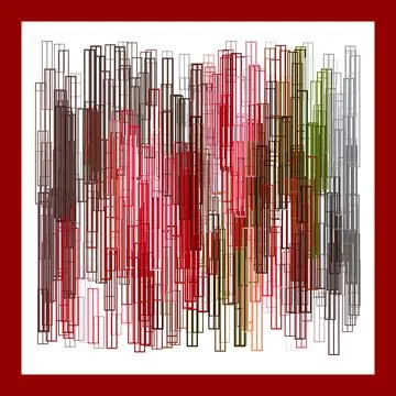 Abstract broad strokes red and black graphic grunge lines. Stock Illustration