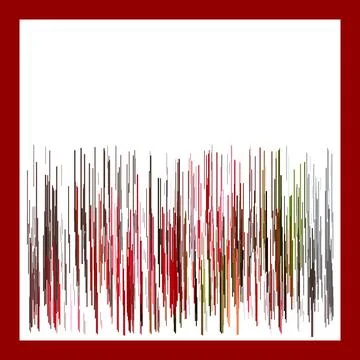Abstract broad strokes red and black graphic grunge lines. Illustrazione stock
