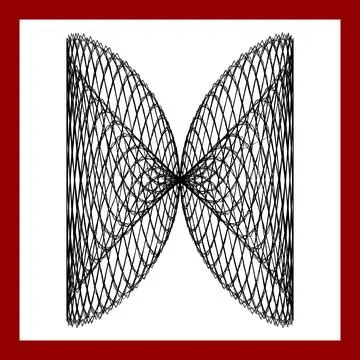 Abstract broad strokes red and black graphic grunge lines. Illustrazione stock