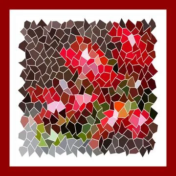 Abstract broad strokes red and black graphic grunge lines. Stock Illustration