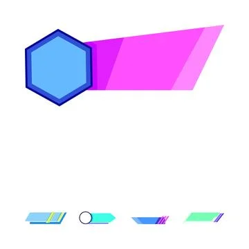 Abstract broadcast lower third graphic design Stock Illustration