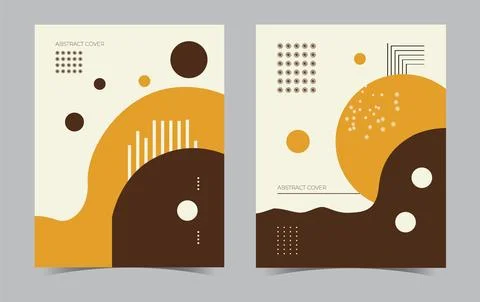 Abstract brochure cover template Stock Illustration