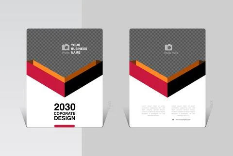 Abstract brochure design concept with 3d arrow shape 스톡 일러스트