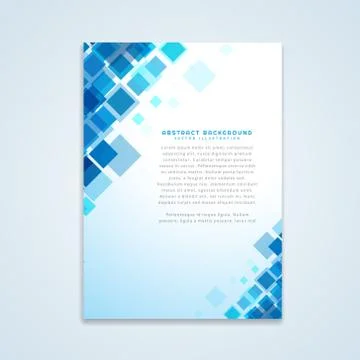Abstract brochure design Stock Illustration
