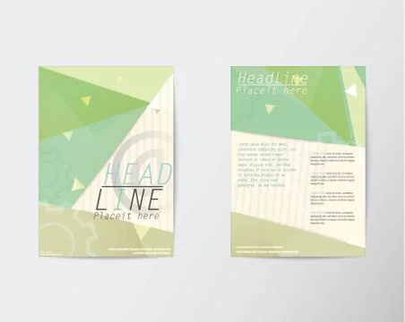 Abstract  Brochure Flyer in A4 design Stock Illustration