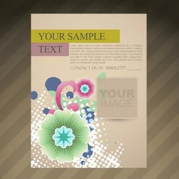 Abstract brochure flyer design Stock Illustration
