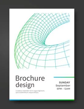 Abstract brochure template Illustrazione stock