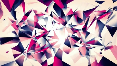 Abstract broken glass shards shifting across bright background, geometric b.. Video stock 342041420