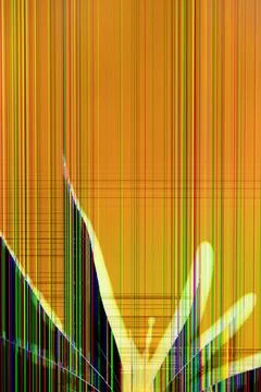 Abstract broken LCD screen displaying vibrant colorful vertical and horizon.. Stock Photos