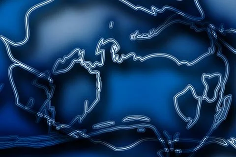 Abstract broken shape modern creative with blue color and white background Иллюстрация
