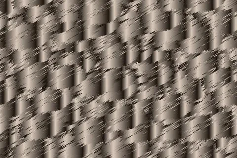 Abstract Bronze Cuttings Seamless Pattern on Black Stock Illustration