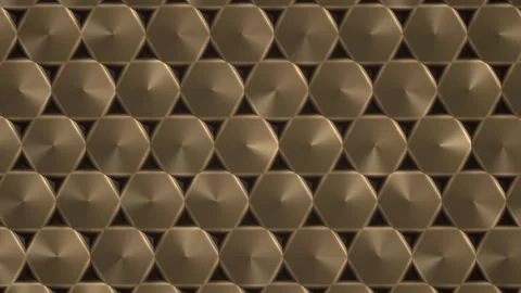 Abstract Bronze Geometric Pattern Stock Footage 340493788