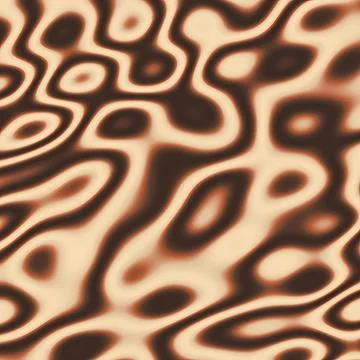 Abstract Brown and Cream Fluid Marble Pattern with Organic Wavy Swirls 스톡 일러스트