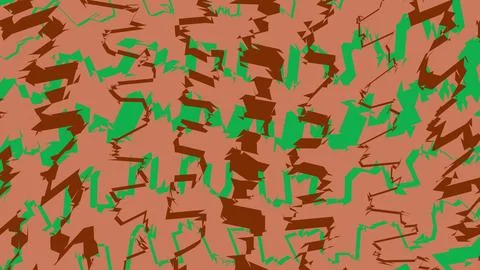 Abstract brown and green messy scribble pattern background Stock Illustration