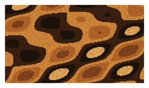 Abstract brown and orange pattern with fluid, organic shapes creates a warm.. Stock Illustration