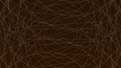 Abstract brown background geometric line, irregular swirling pattern  loop Stock Footage 297428049