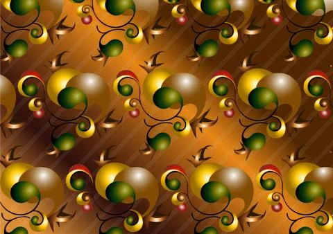 Abstract brown background with prominent shape. Stock Illustration