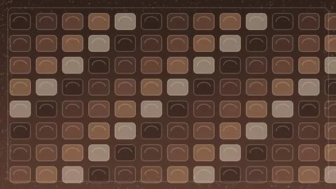 Abstract brown background with repeating rounded square grid pattern and su.. Stock Illustration