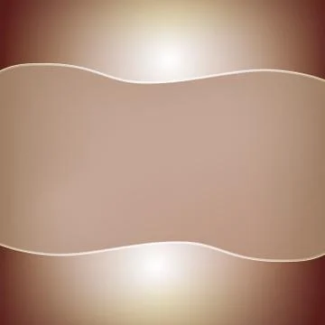 Abstract brown background with two glossy bars on the top and bo Stockillustratie
