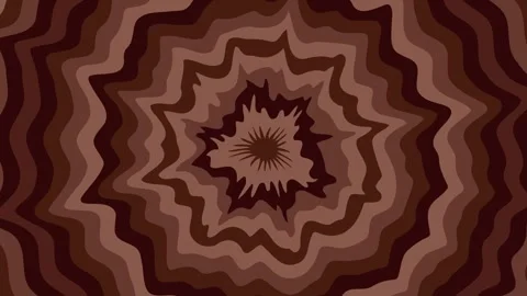 Abstract brown background vector illustration with concentric circles Stock Footage 313529785