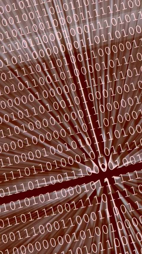 Abstract brown binary code digital background Stock Footage 327725862